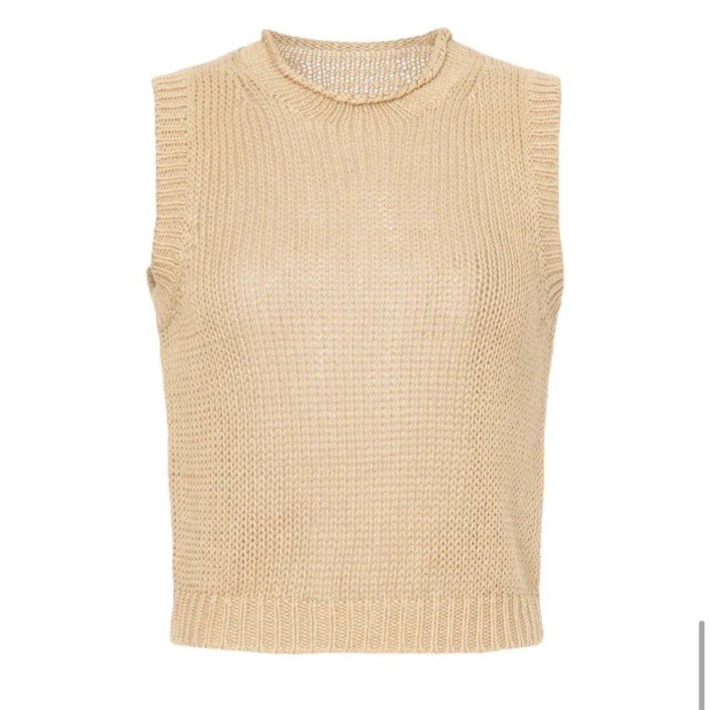 Polo Ralph Lauren Sleeveless Linen Knit Vest Top - Picture 5 of 7